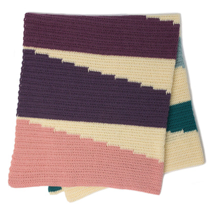 Patons Wedge It Crochet Blanket Single Size