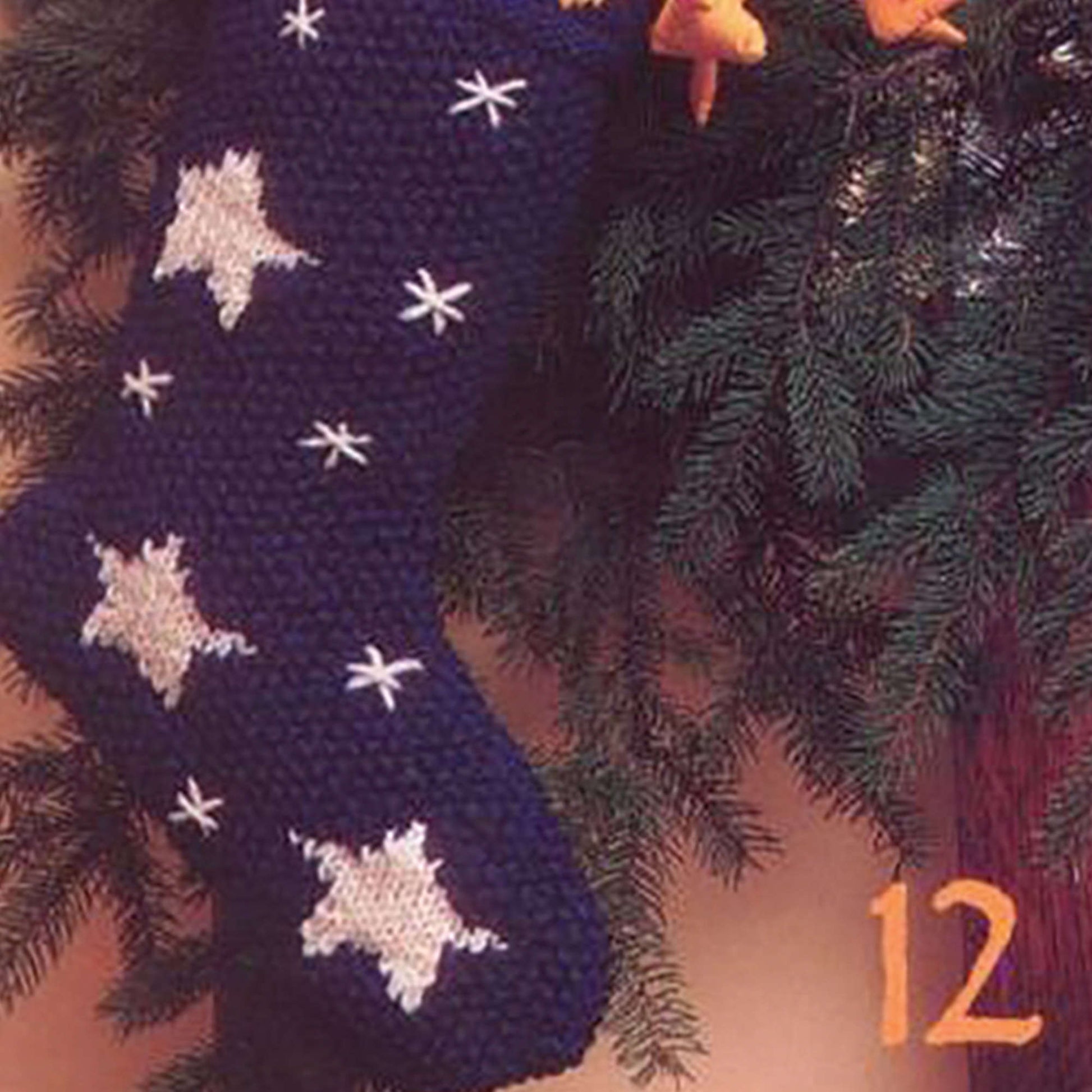 Free Patons Knit Celestial Stocking Pattern