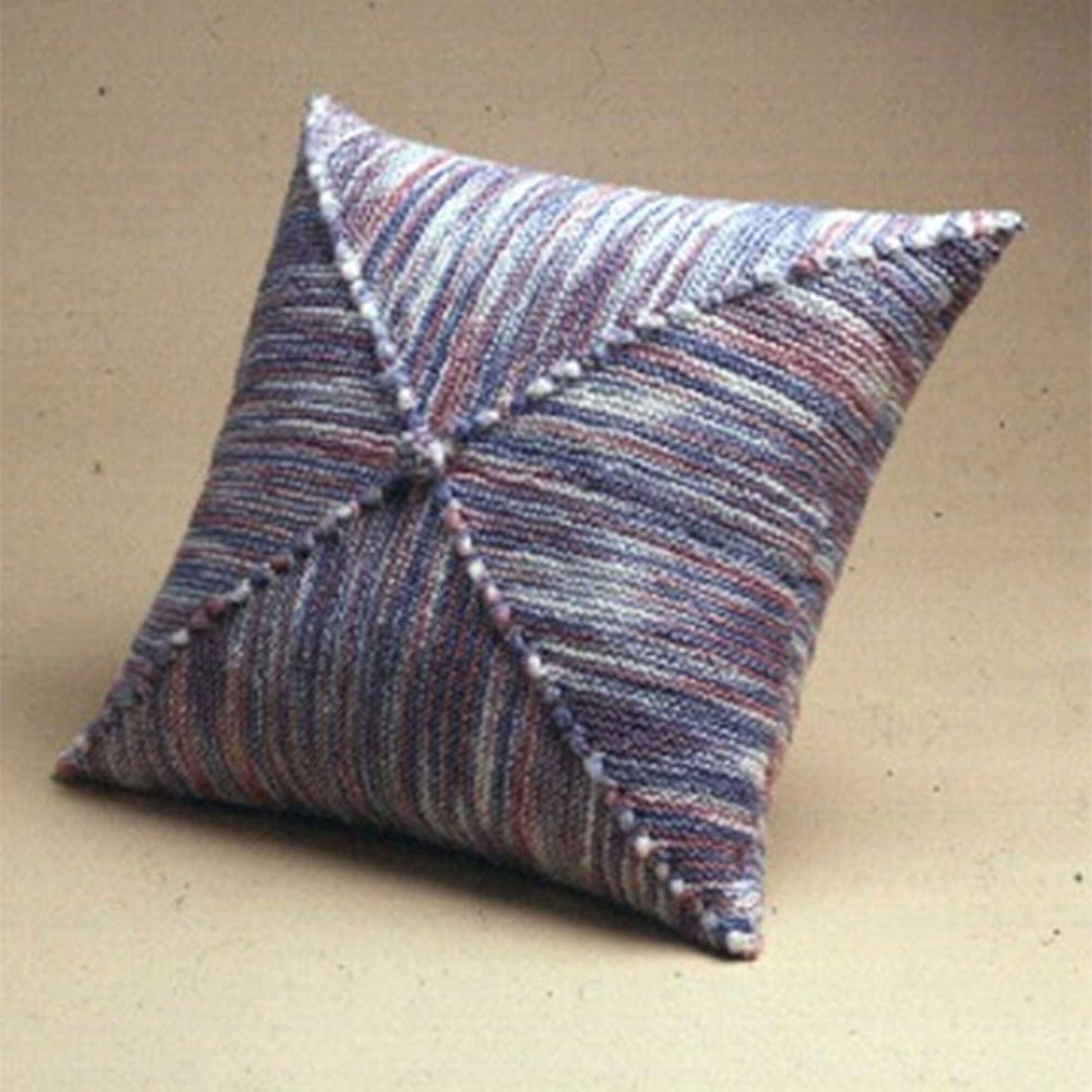 Free Patons Diagonal Square Pillow Knit Pattern