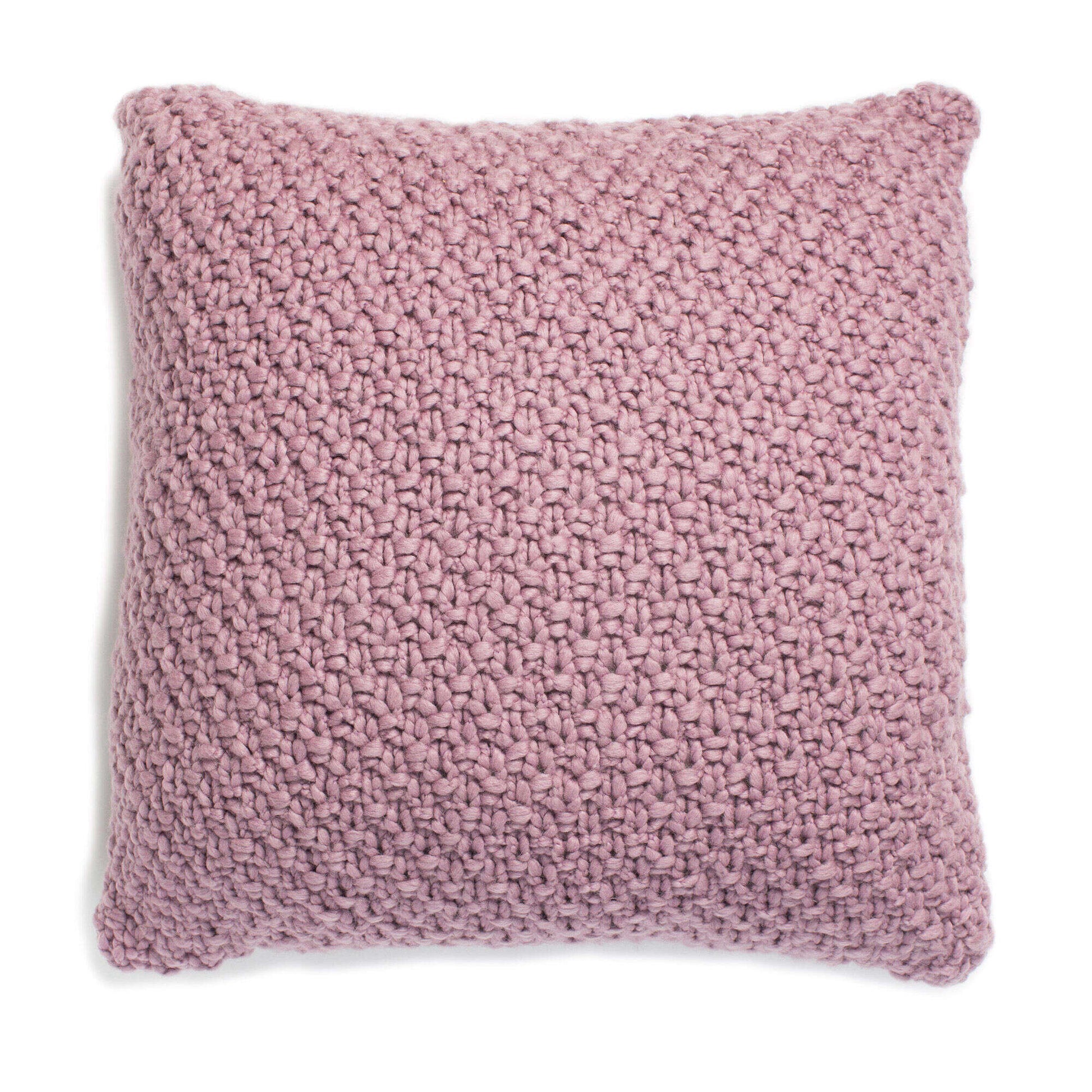 Free Patons Irish Moss Knit Floor Pillow Pattern