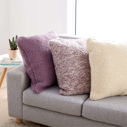 Patons Seed Stitch Knit Pillow Version 1