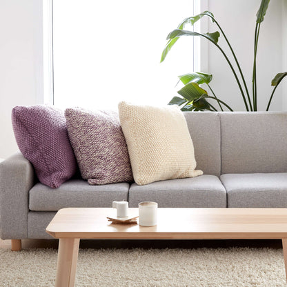 Patons Seed Stitch Knit Pillow Version 1