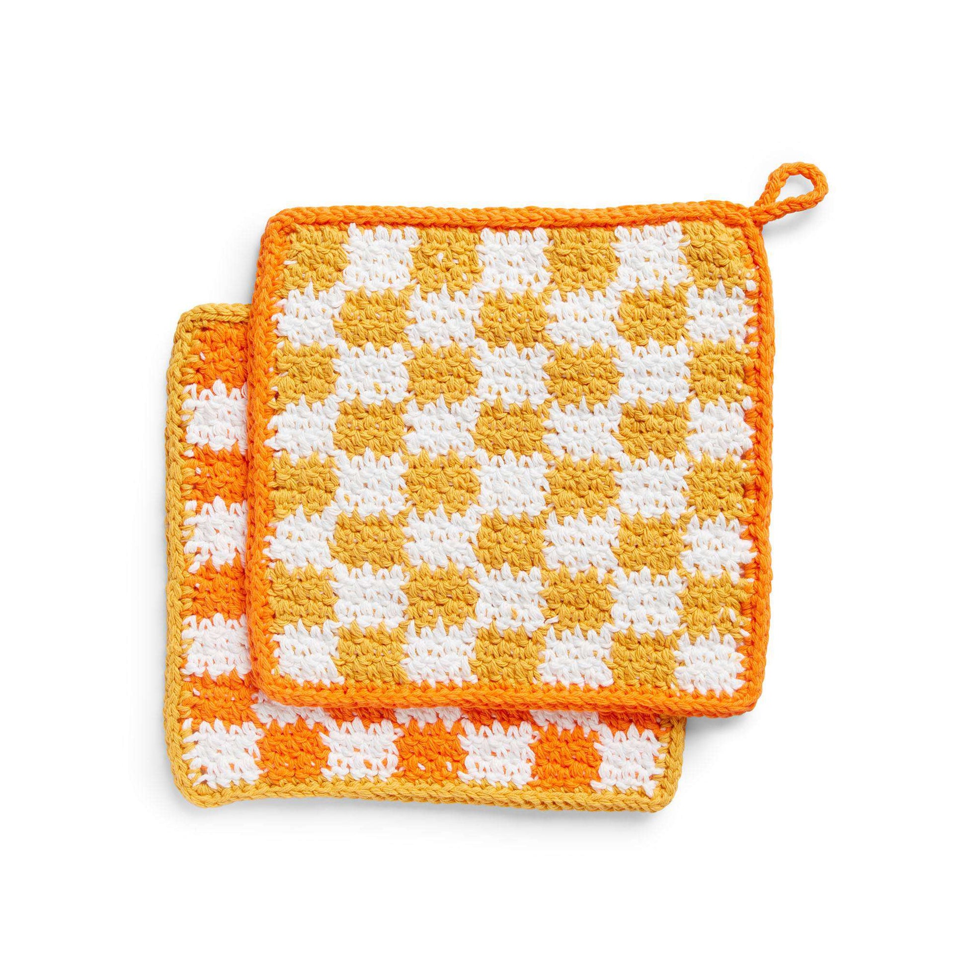 Free Peaches & Crème Keep In Check Crochet Cloth Pattern