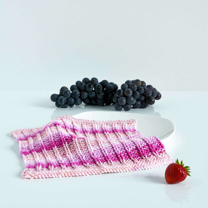 Peaches and Creme Slip Stitch Knit Dishcloth Single Size