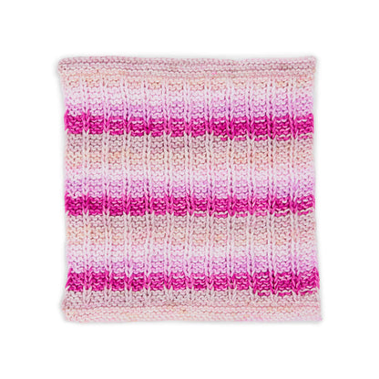 Peaches and Creme Slip Stitch Knit Dishcloth Single Size