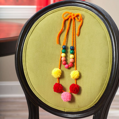 Red Heart Crochet Day of the Dead Necklaces Crochet Necklace made in Red Heart Super Saver Yarn