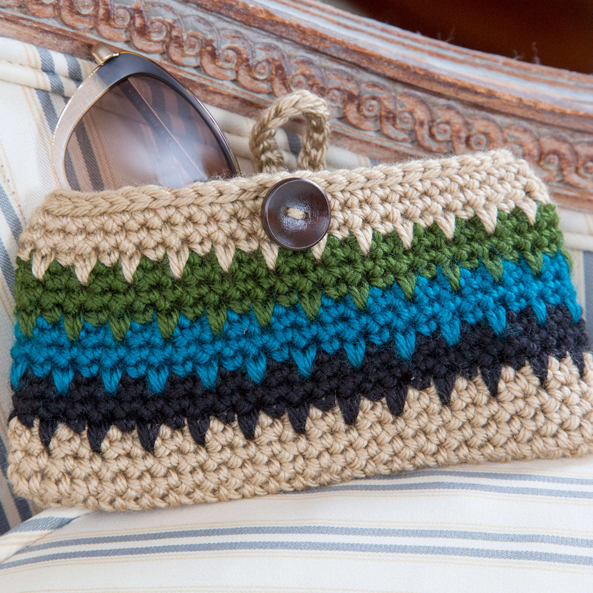 Crochet Case made in Red Heart Soft Yarn