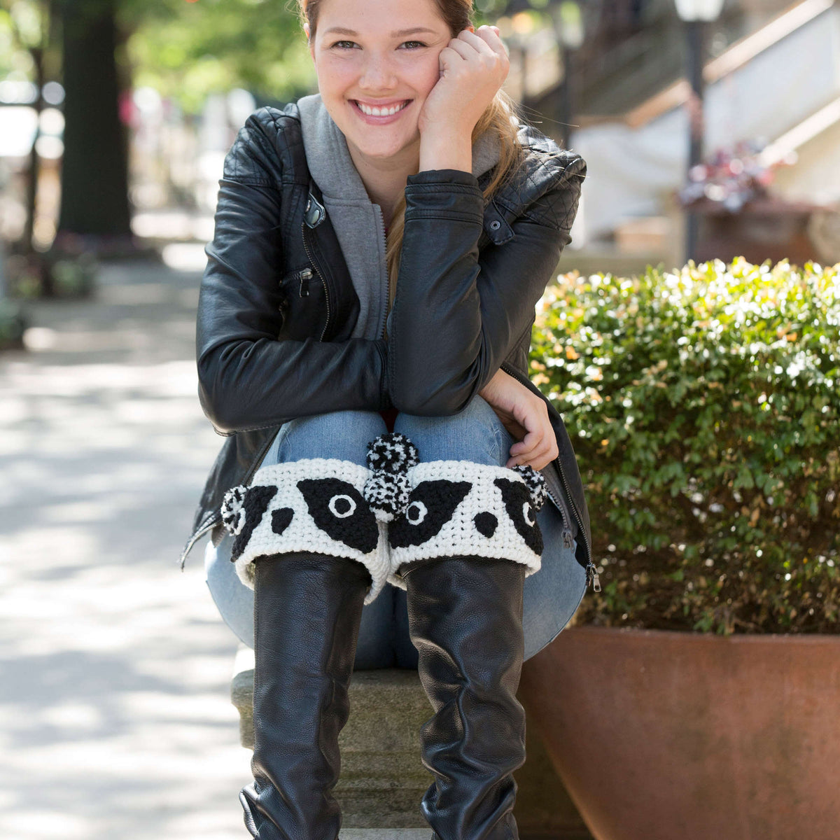 Crochet Cuffs made in Red Heart With Love Yarn