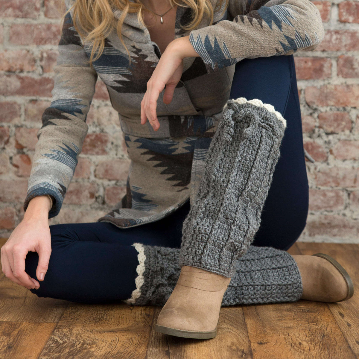 Crochet Warmers made in Red Heart Super Saver Yarn