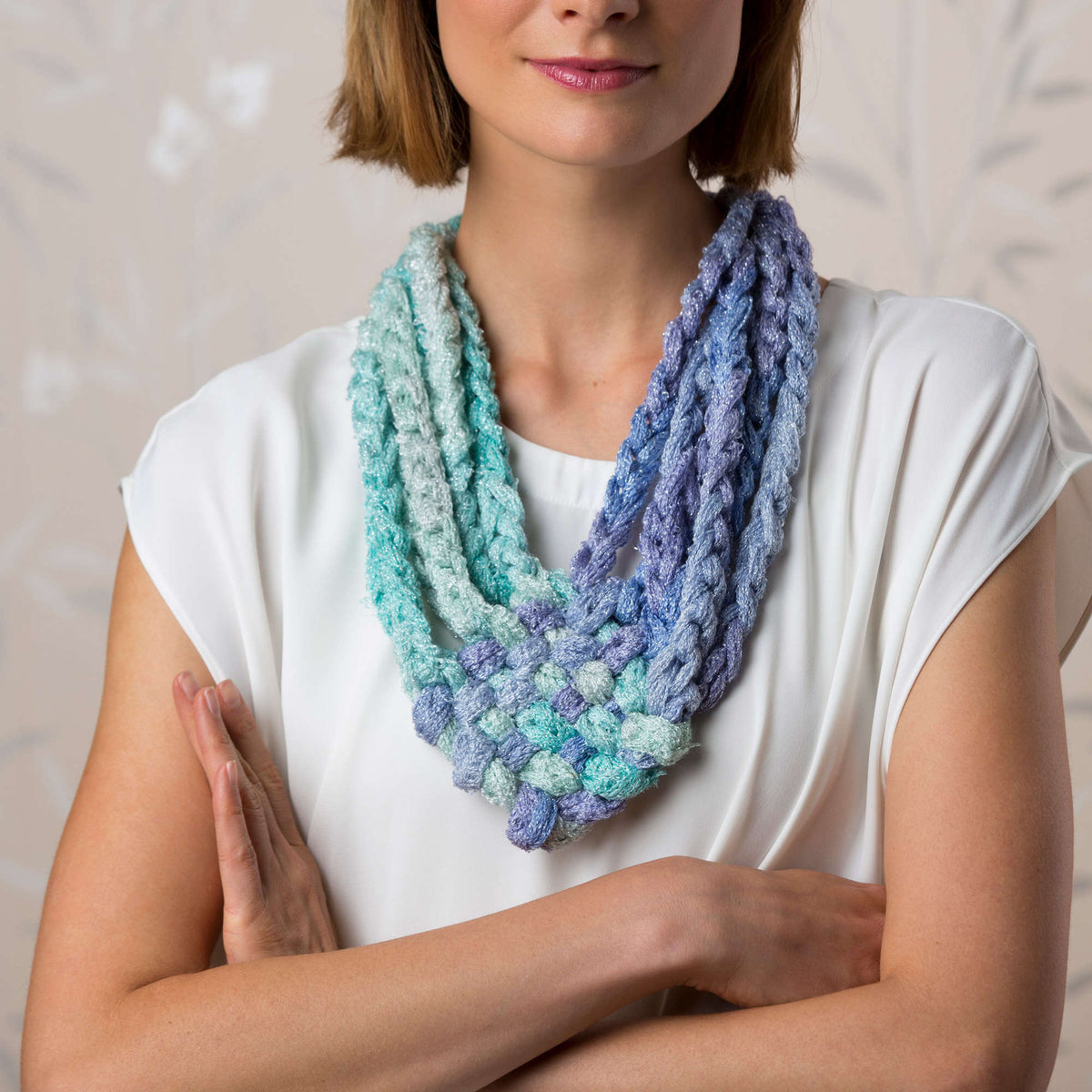 Crochet Necklace made in Red Heart Boutique Yarn