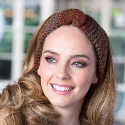 Red Heart Buttoned Crochet Headband Crochet Headband made in Red Heart Boutique Yarn