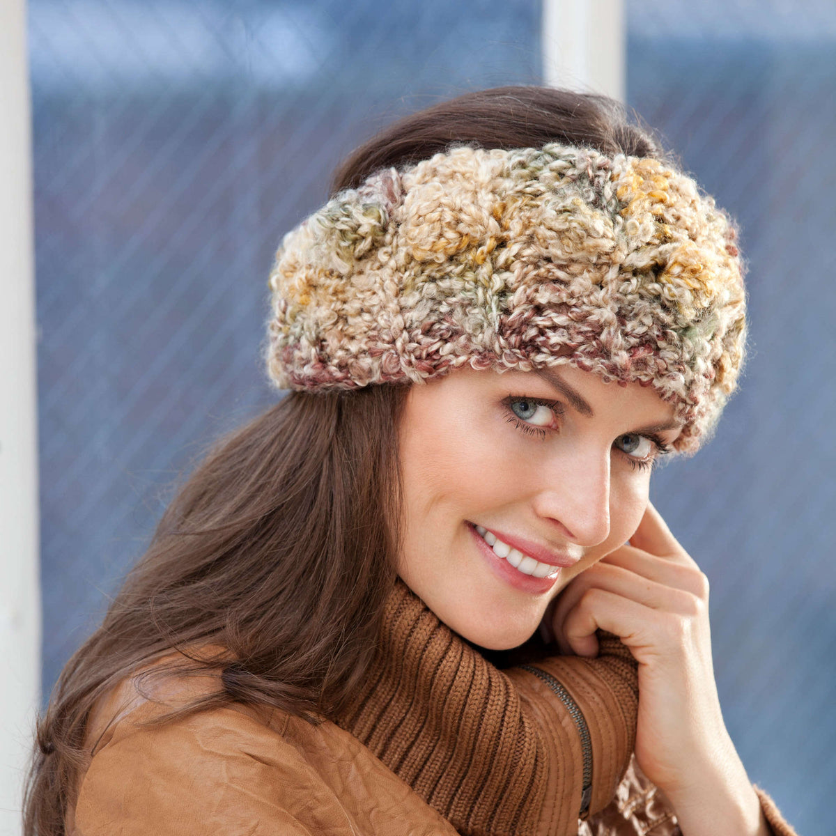 Crochet Warmer made in Red Heart Light & Lofty Yarn