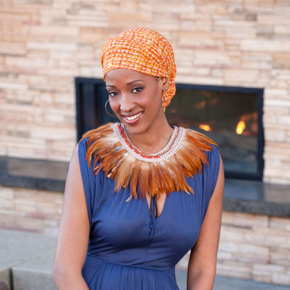 Red Heart Crochet Showtime Feather Belt/Collar Crochet Belt or Collar made in Red Heart Soft Yarn