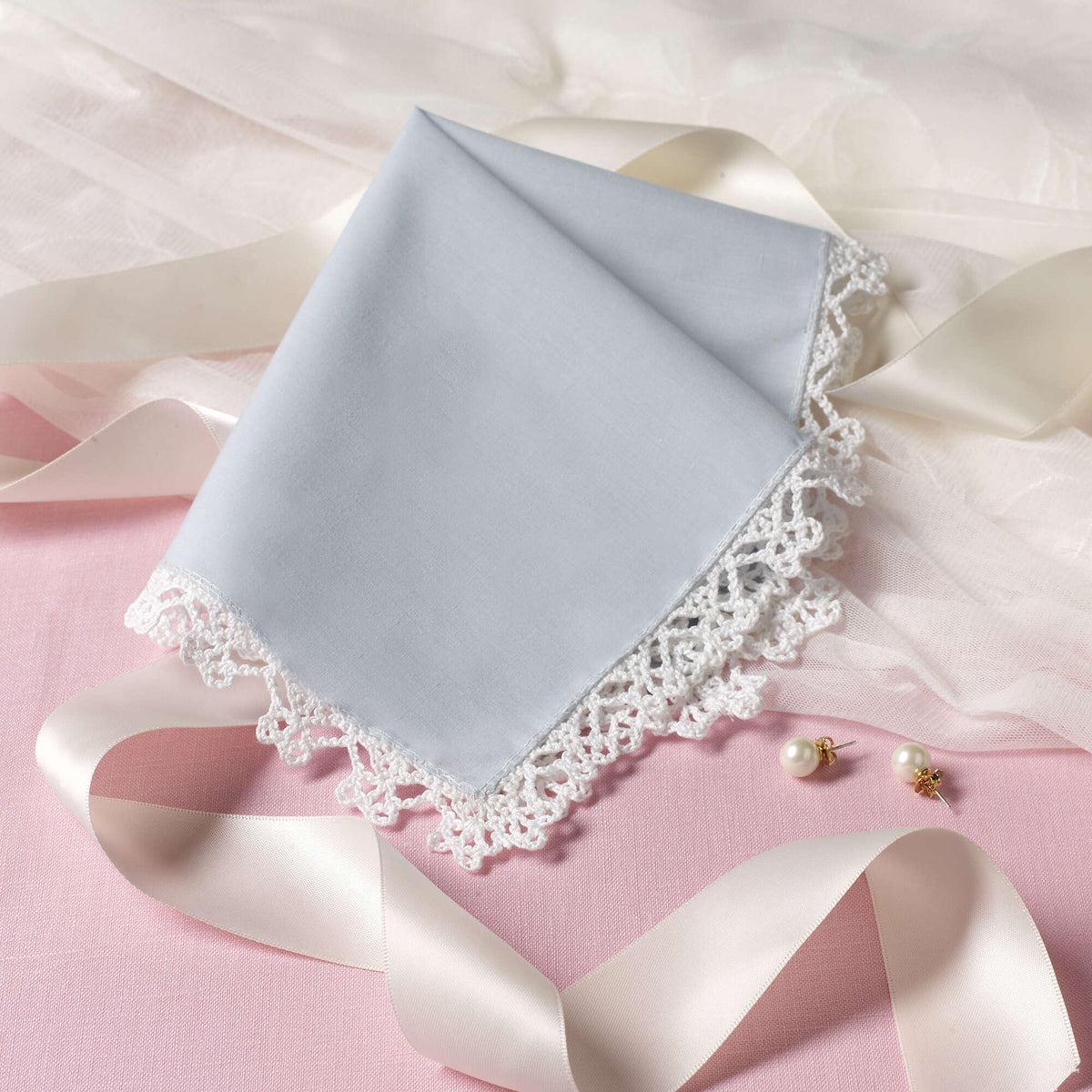 Crochet Hankie made in Red Heart Classic Crochet Thread Yarn