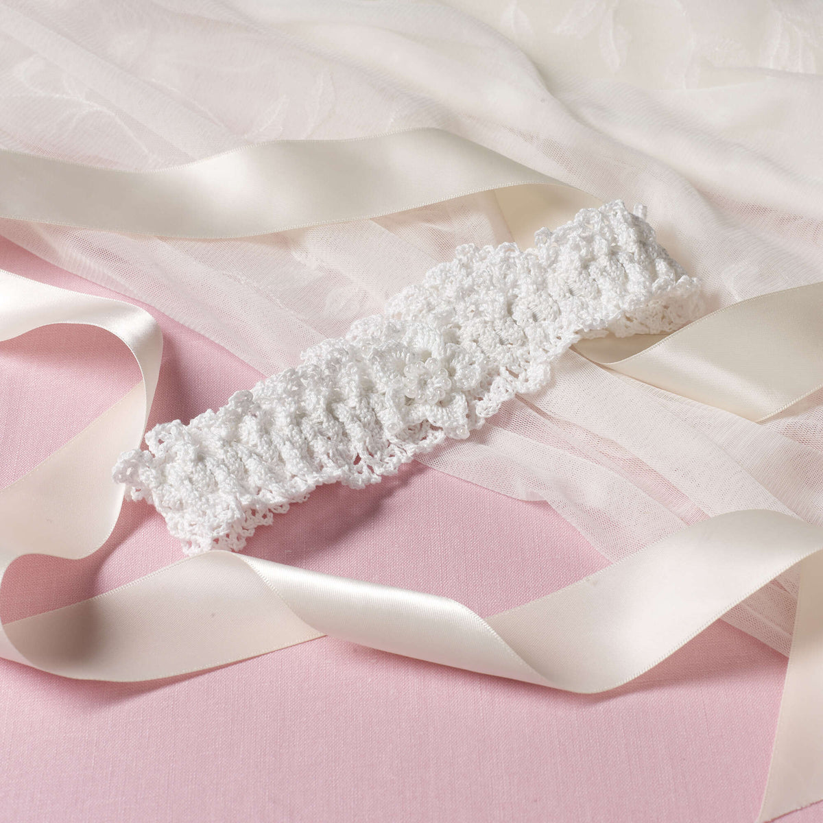 Crochet Bridal Accessory made in Red Heart Classic Crochet Thread Yarn