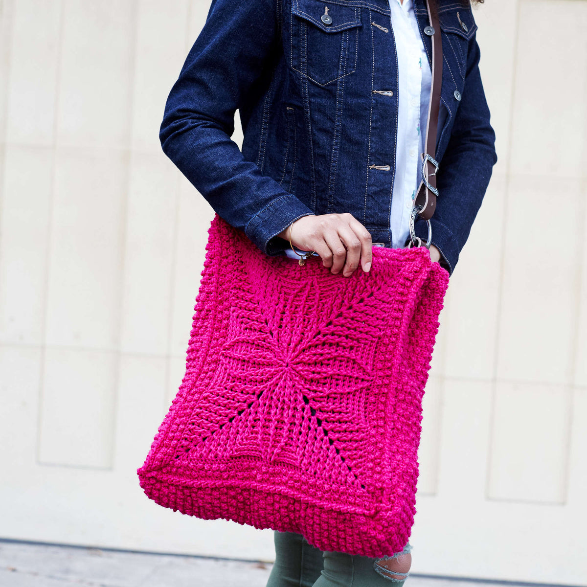 Crochet Bag made in Red Heart Chic Sheep Yarn