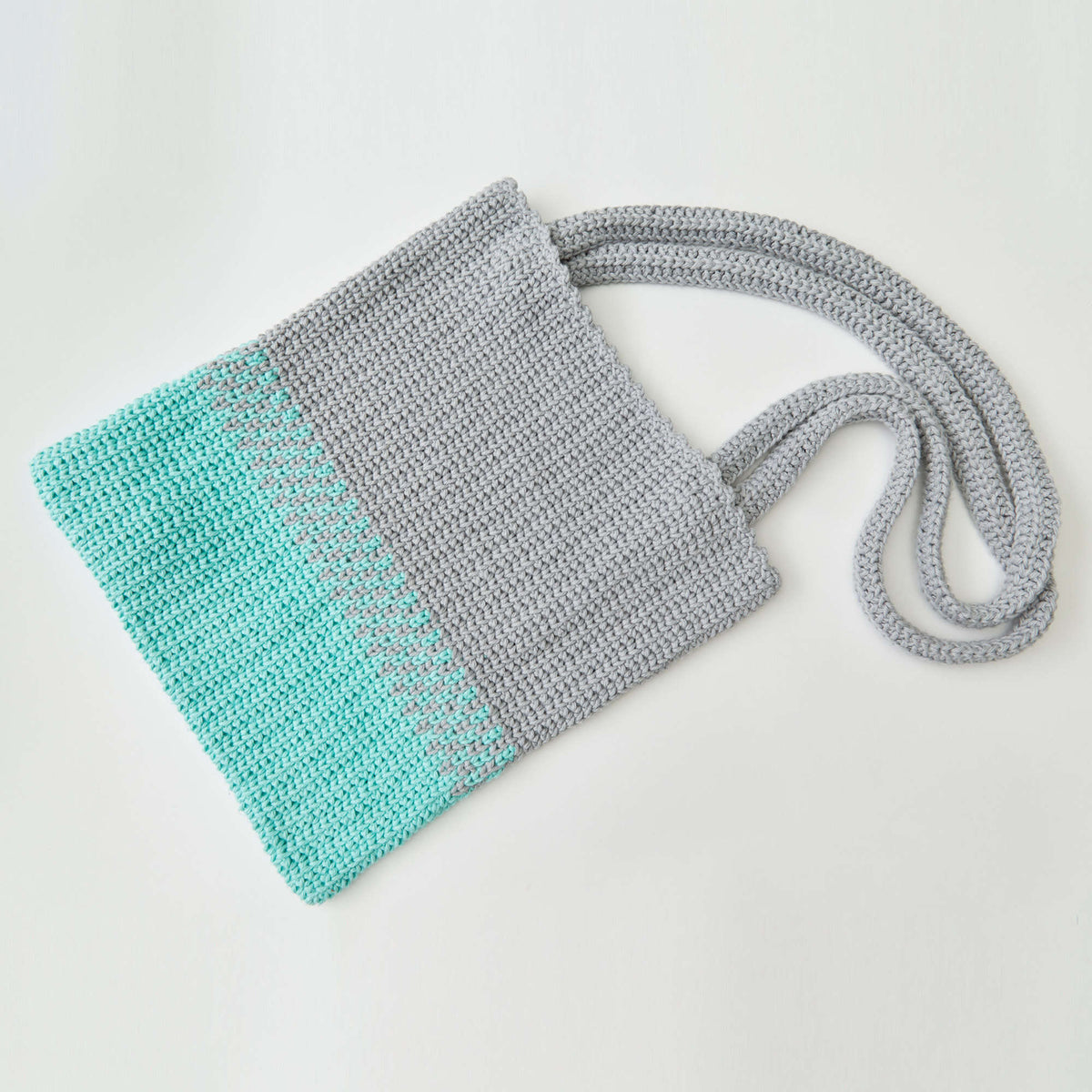 Crochet Tote Bag made in Red Heart Scrubby Smoothie Yarn