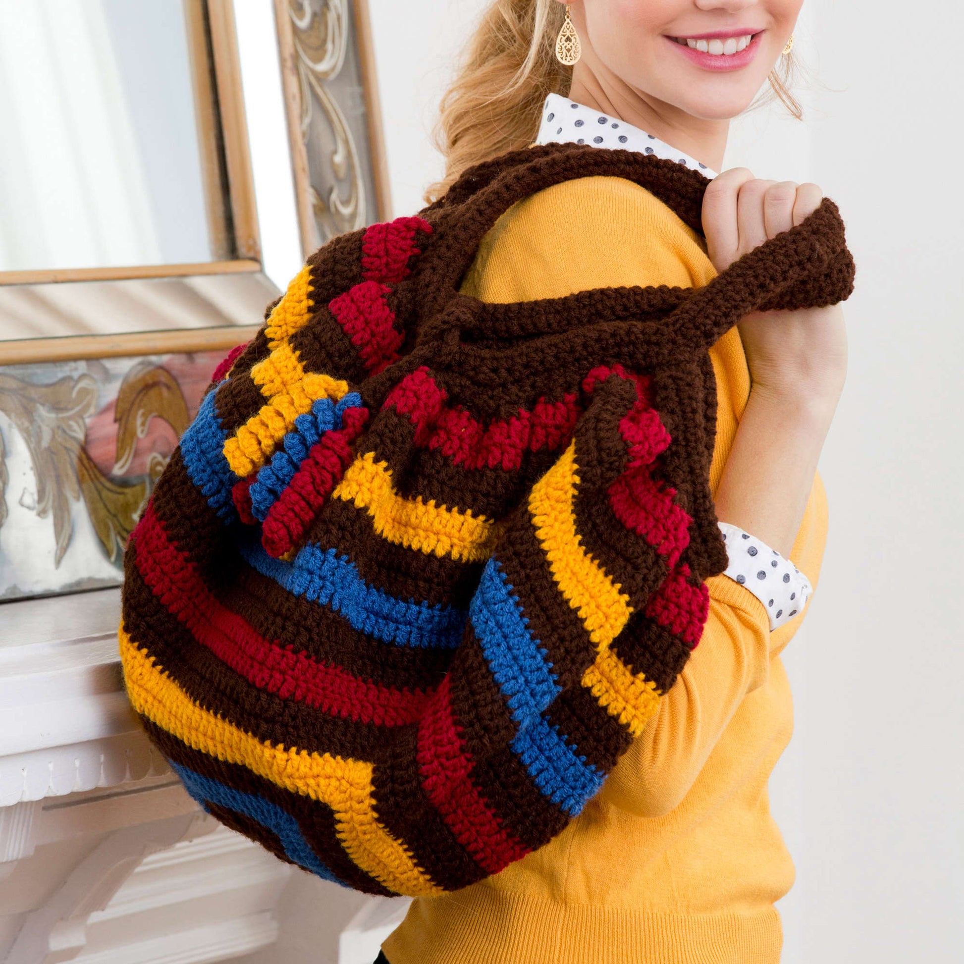Free Red Heart Crochet Phat Fat Bag Pattern