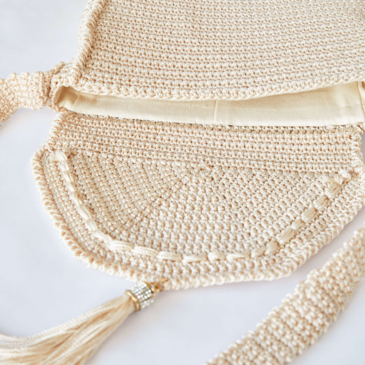 Crochet Bag made in Red Heart Nylon Crochet Thread Yarn