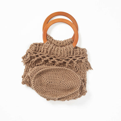 Red Heart Crochet Day Trip Bucket Bag Crochet Bag made in Red Heart Yarn