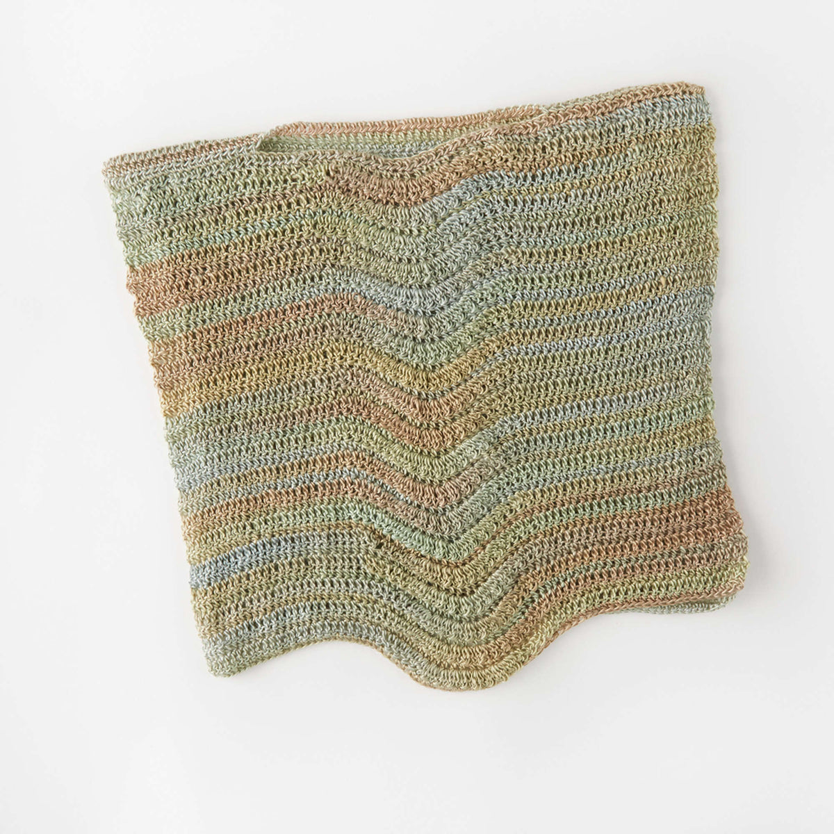 Crochet PanelPoncho made in Red Heart Boutique Yarn