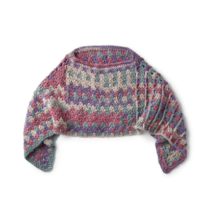 Red Heart Mountain Breeze Poncho Crochet 0