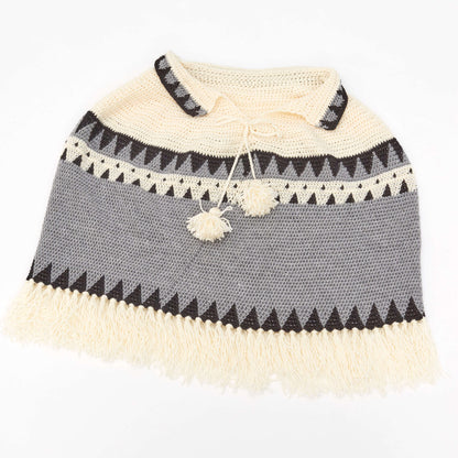 Red Heart Crochet Canyon Ridge Fringed Poncho Crochet Poncho made in Red Heart Fashion Soft Yarn