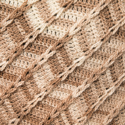 Red Heart Crochet Marly's Perfect Crew Neck Poncho Crochet Poncho made in Red Heart Boutique Yarn