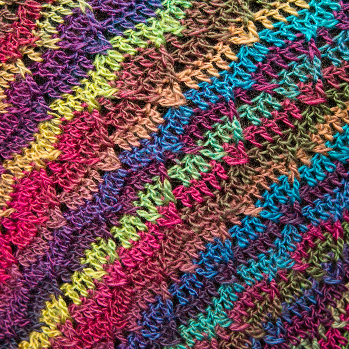 Crochet Poncho made in Red Heart Boutique Yarn