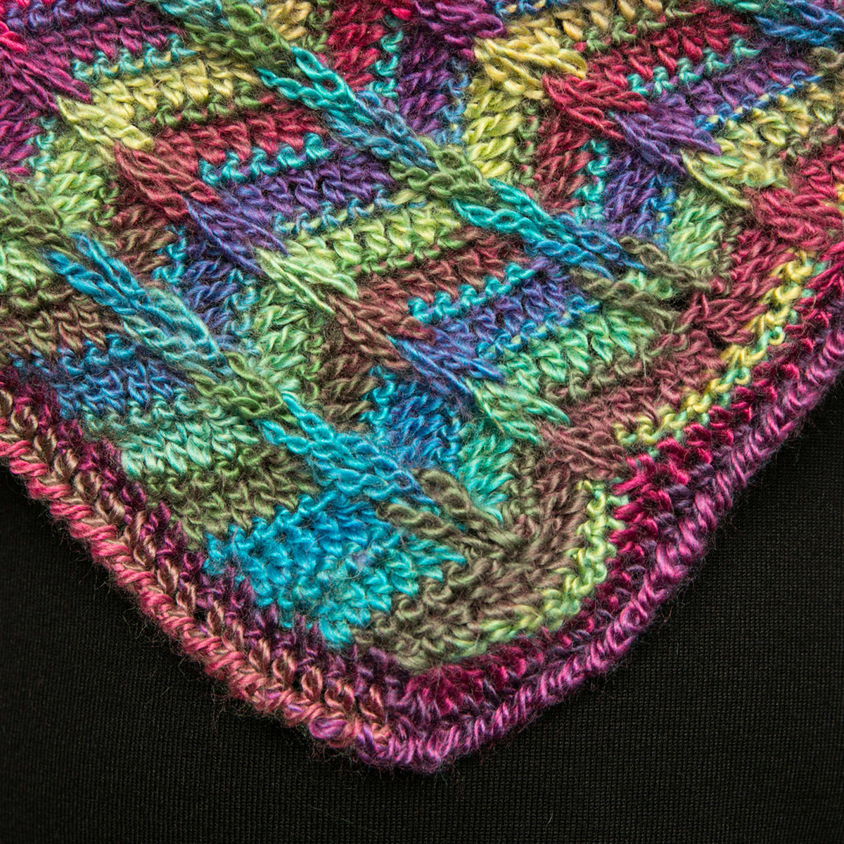 Crochet Poncho made in Red Heart Boutique Yarn