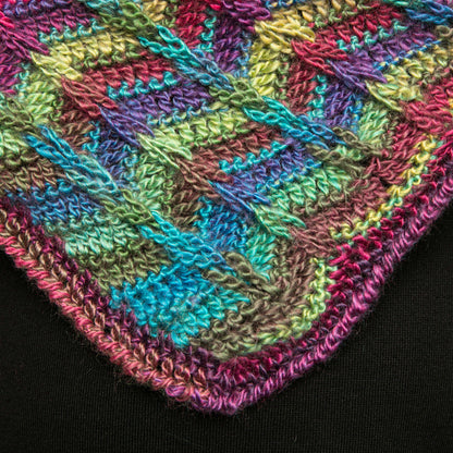 Red Heart Crochet Marly's Perfect Dramatic Cowl Poncho Crochet Poncho made in Red Heart Boutique Yarn