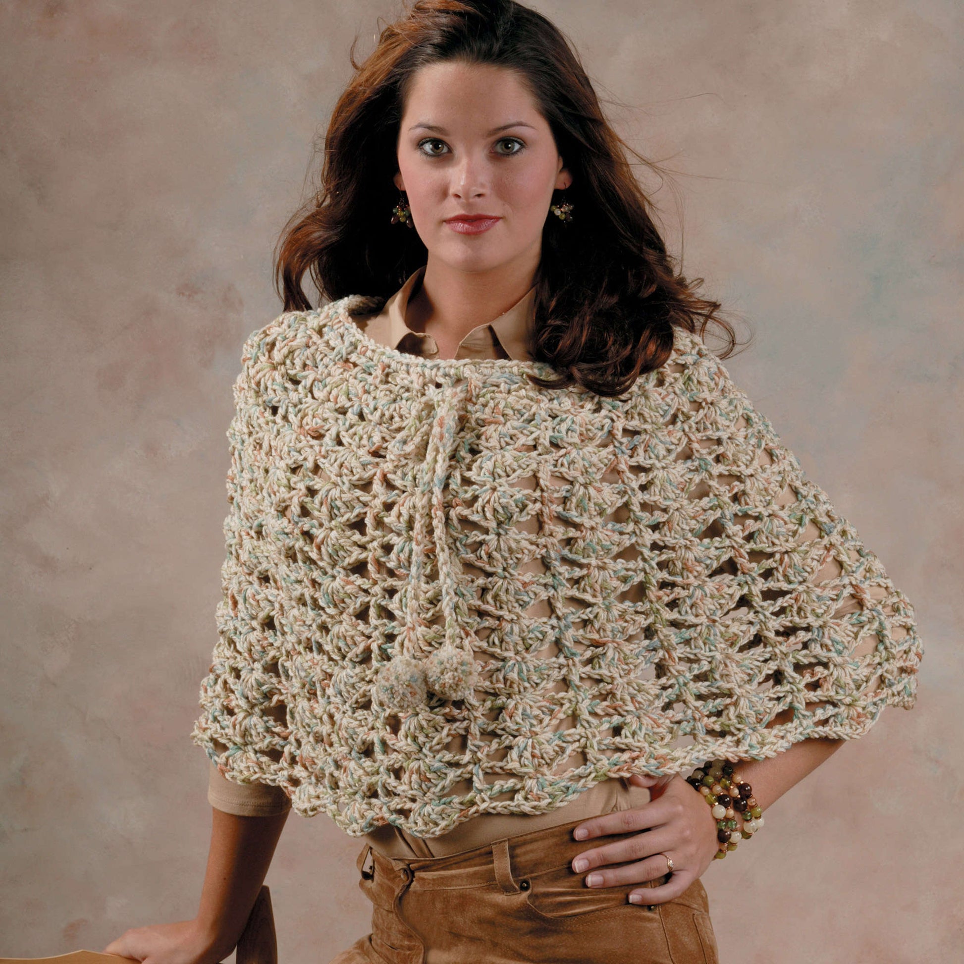 Free Red Heart The Capelet Crochet Pattern