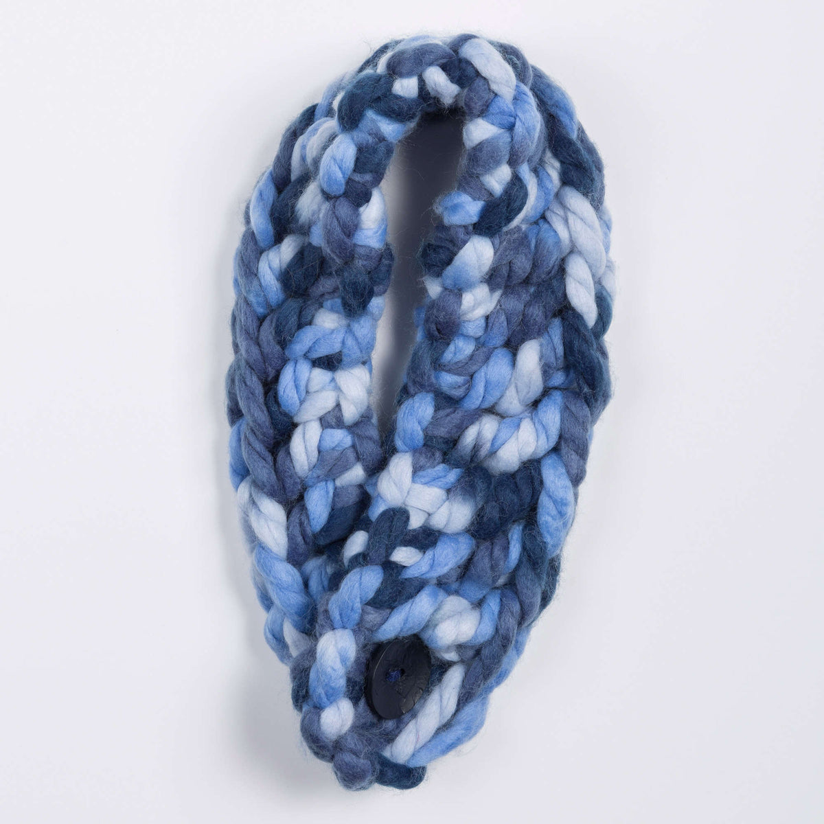 Crochet Cowl made in Red Heart Boutique Yarn