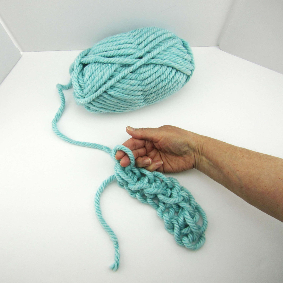 Crochet Cowl made in Red Heart Grande Yarn