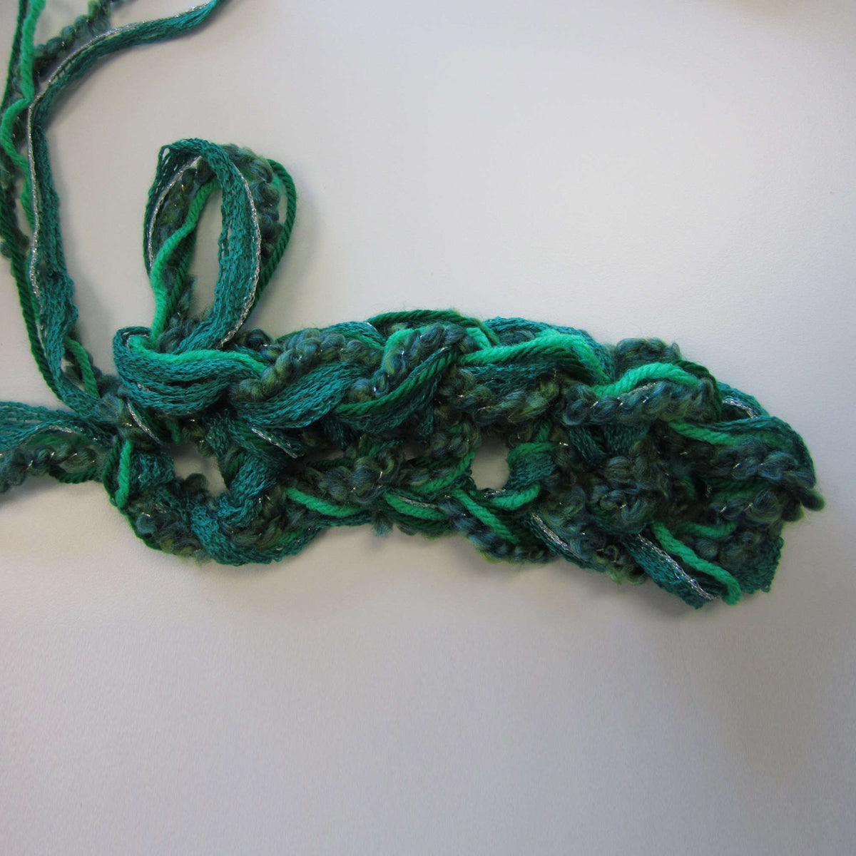 Crochet Cowl made in Red Heart Stellar Yarn