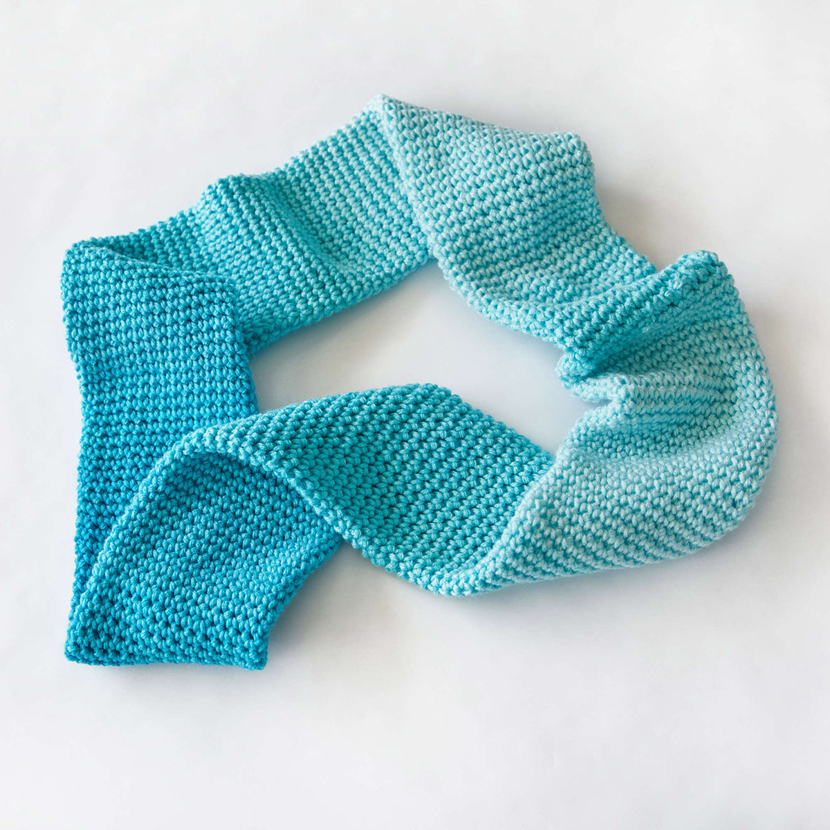 Crochet Cowl made in Red Heart Super Saver Ombre Yarn