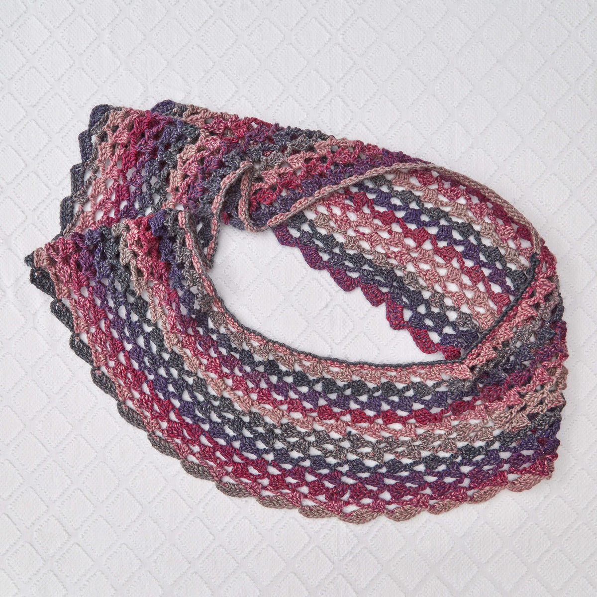 Crochet Cowl made in Red Heart Colorscape Yarn