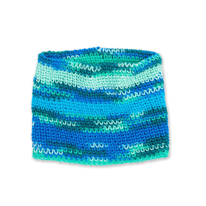 Red Heart Color Block Crochet Smart Cowl Single Size