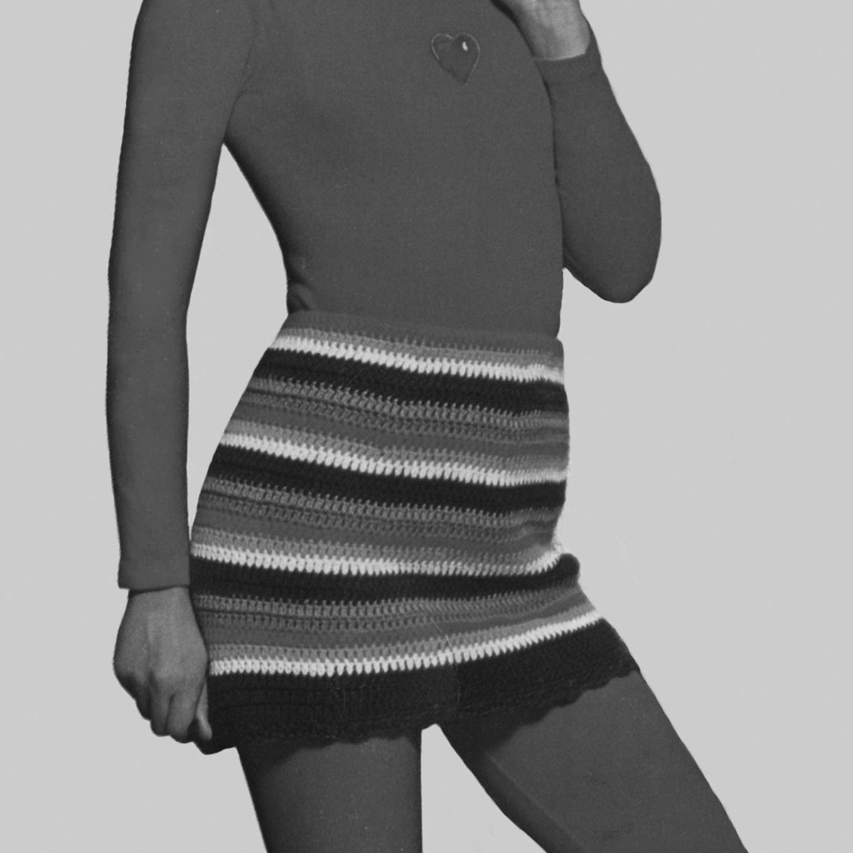 Crochet Skirt made in Red Heart Super Saver Yarn