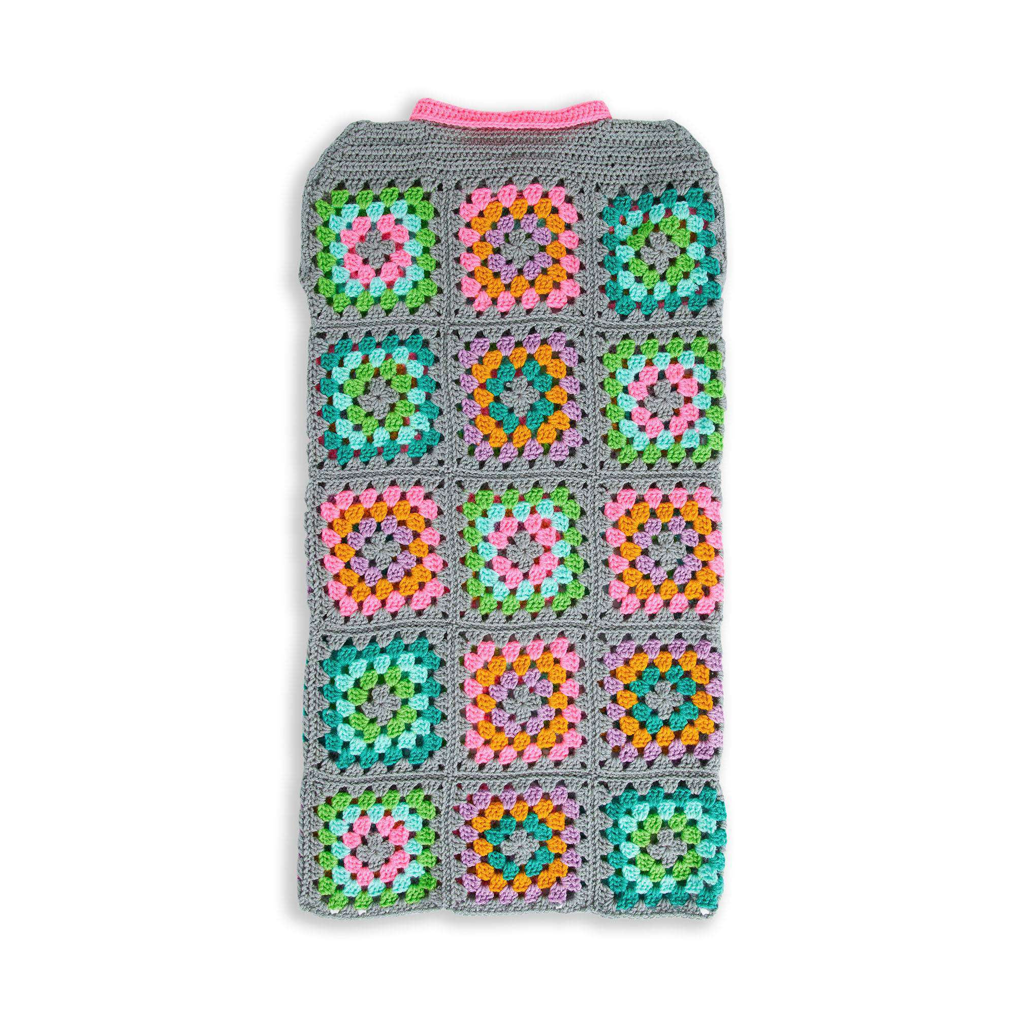 Free Easy Red Heart Granny Square Dress Crochet Pattern