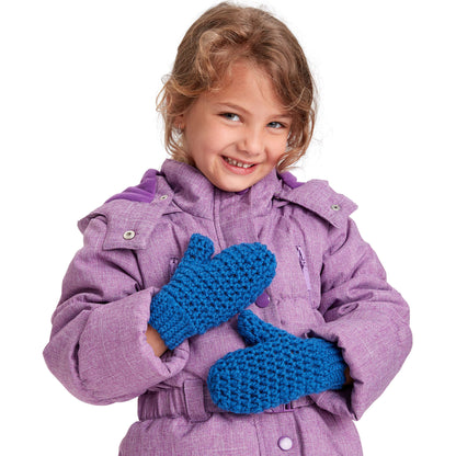 Red Heart Family Size Crochet Mittens Adult