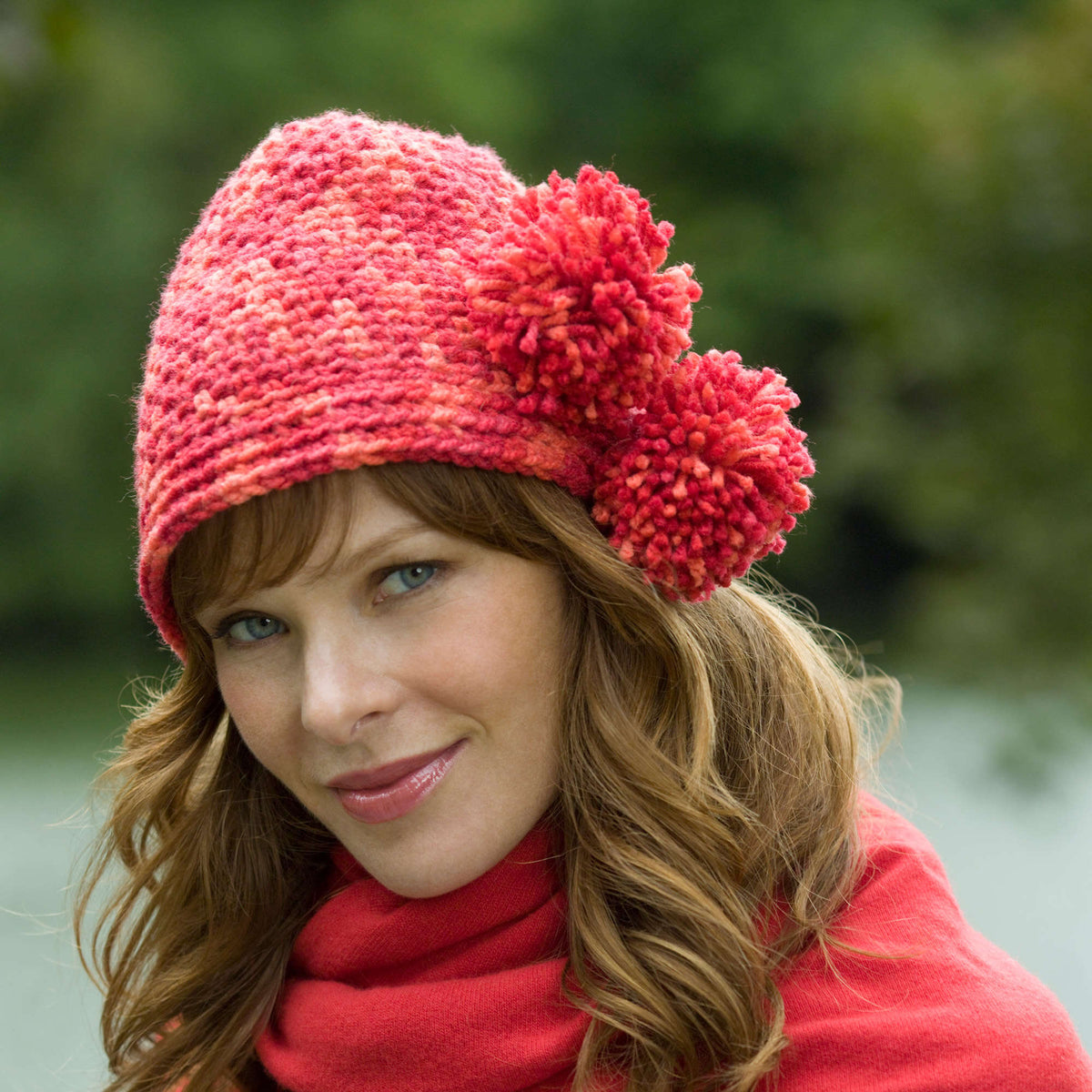 Crochet Hat made in Red Heart Chunky Yarn