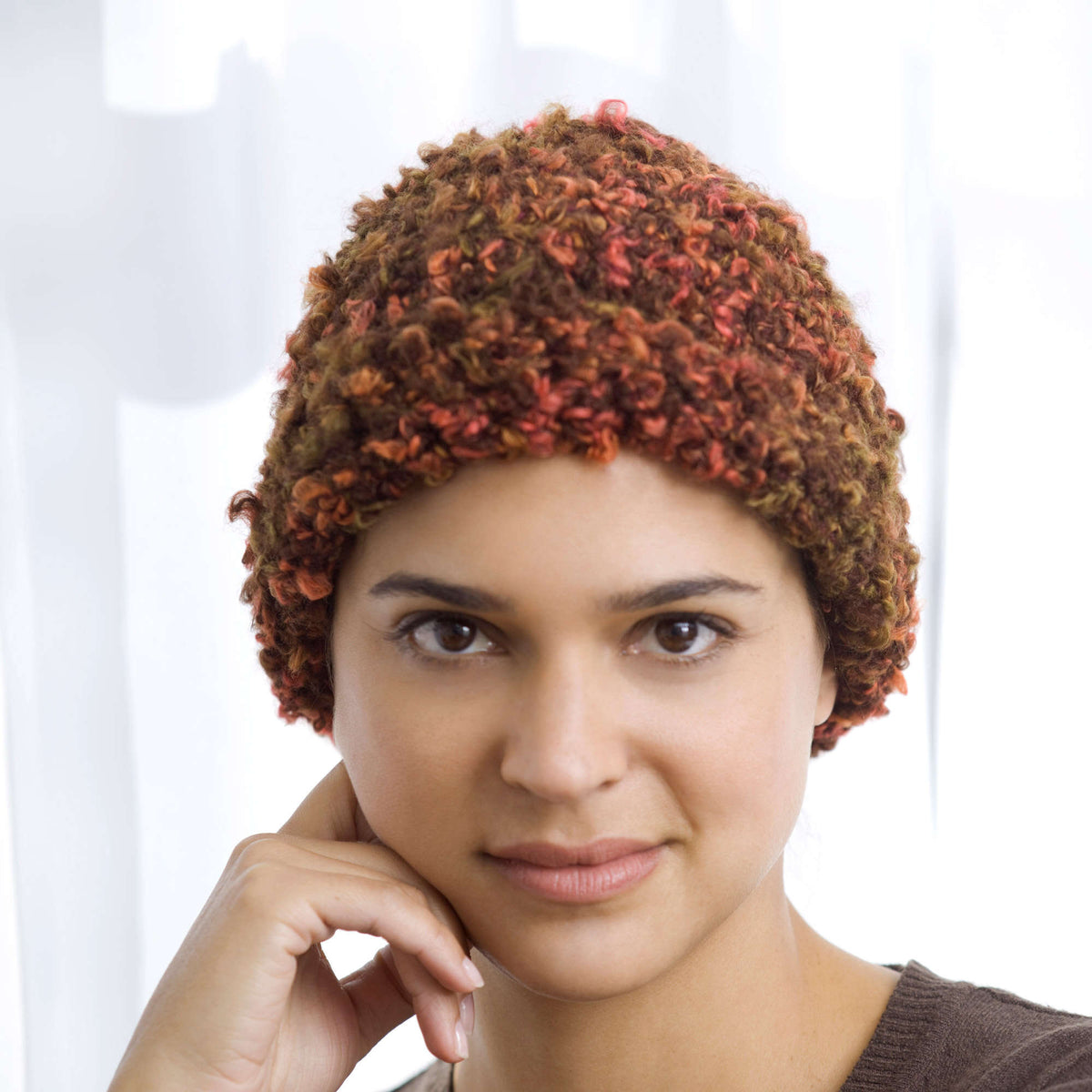 Crochet Hat made in Red Heart Light & Lofty Yarn