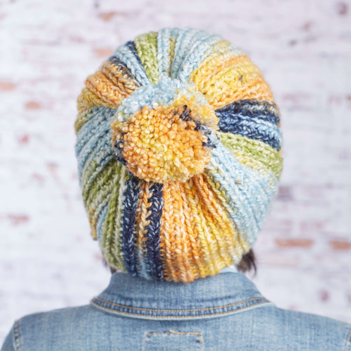 Crochet Hat made in Red Heart Hopscotch Yarn