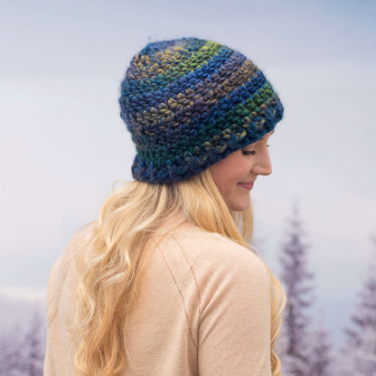 Red Heart Crochet Keep Warm Beanie Crochet Beanie made in Red Heart Evermore Yarn