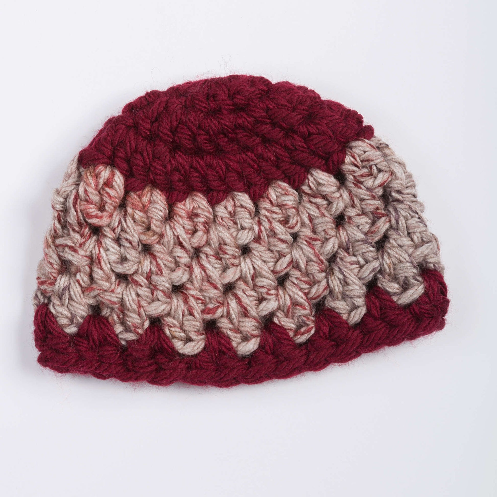 Free Red Heart Granny Stitch Hat Crochet Pattern