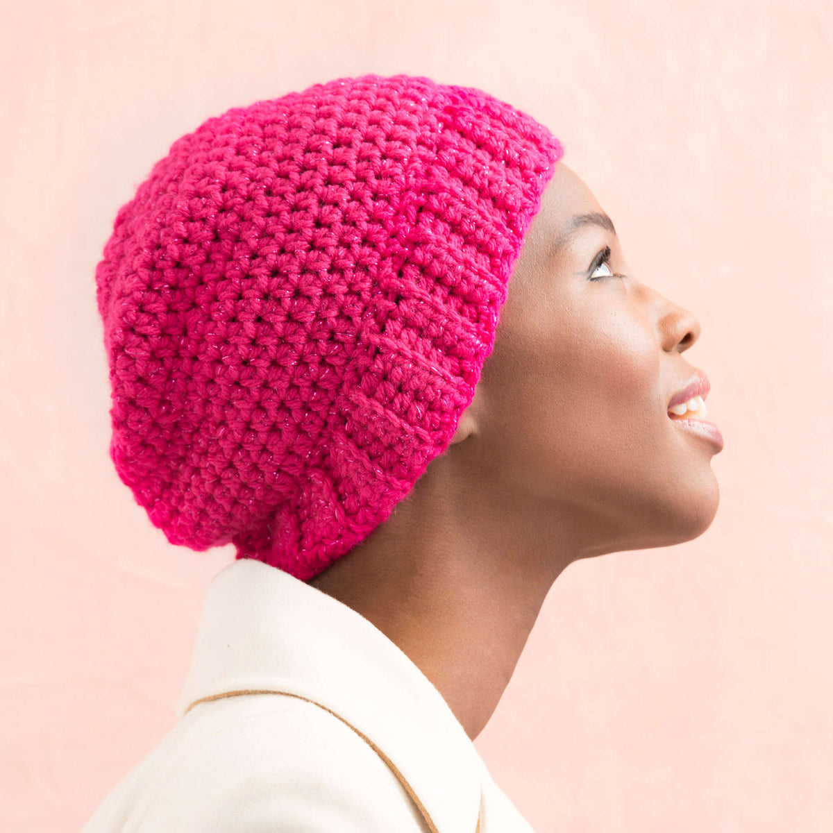 Crochet Hat made in Red Heart With Love Yarn