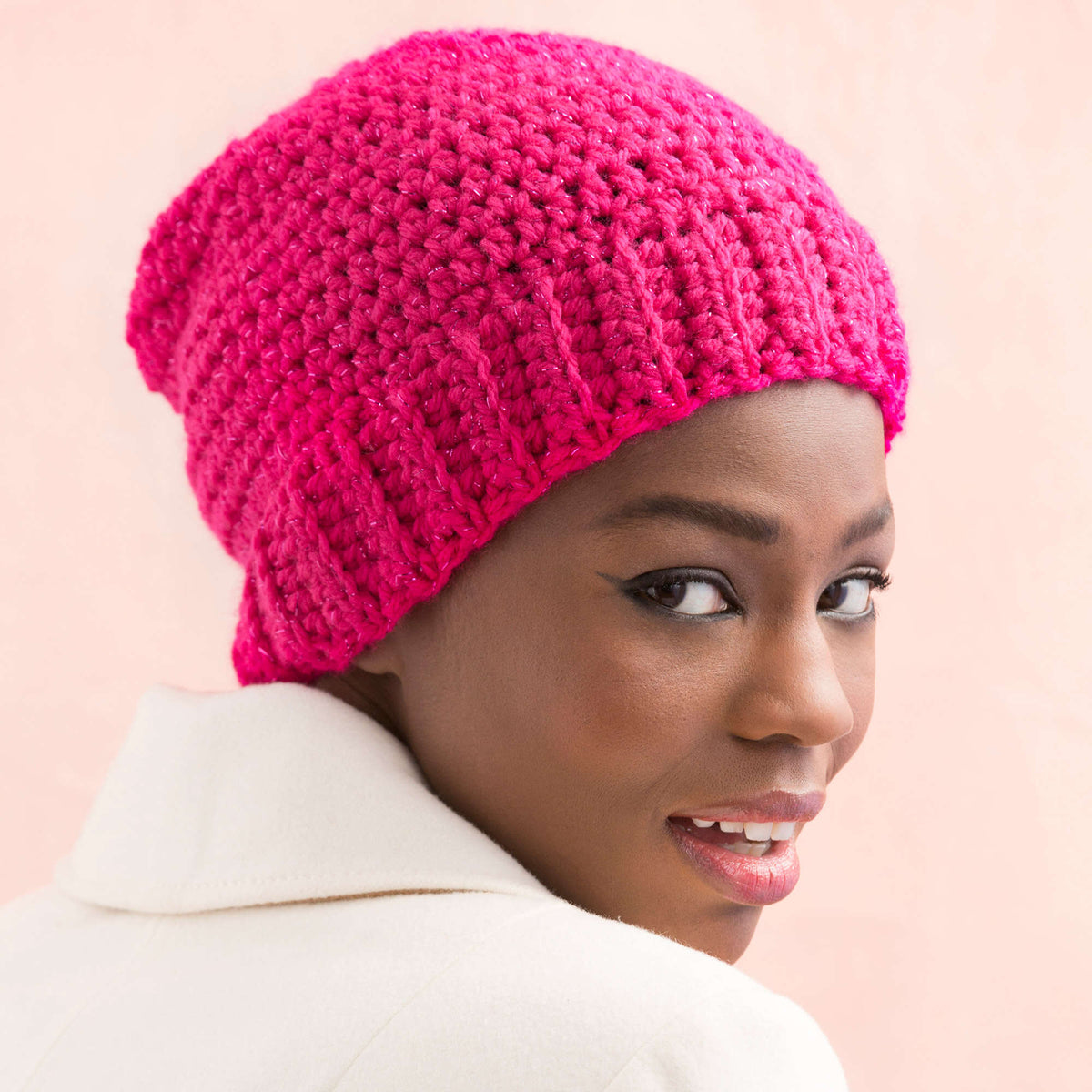 Crochet Hat made in Red Heart With Love Yarn