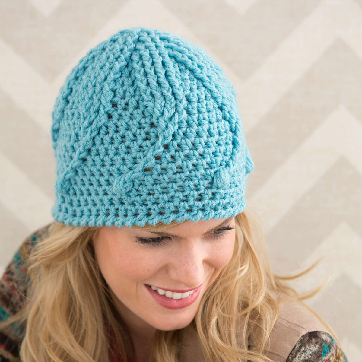 Crochet Hat made in Red Heart With Love Yarn