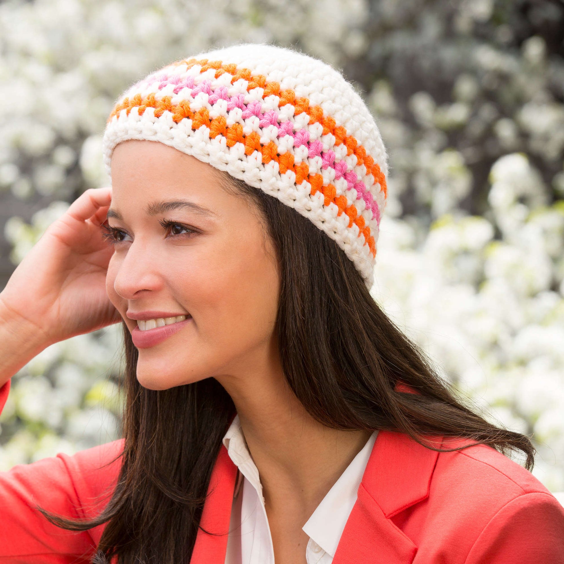 Free Red Heart Crochet Stripes For Your Beanie Pattern